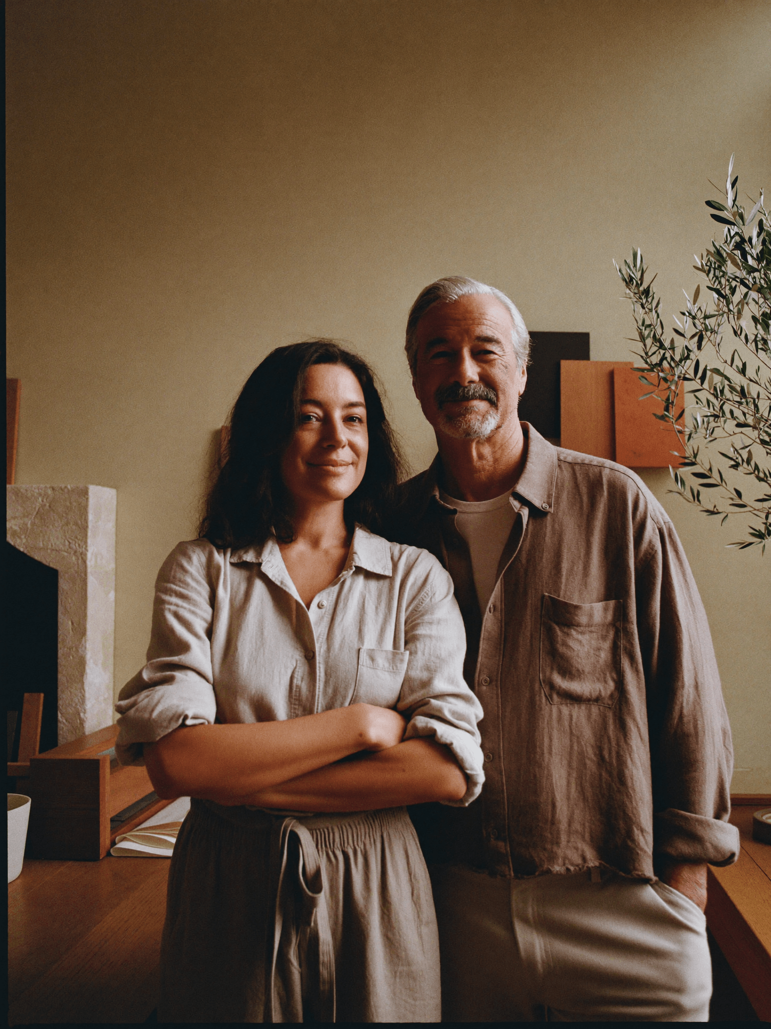 Elena Marí and Tomás Roca, co-founders of Vesta, in the studio.